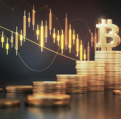 Bitcoins and candles