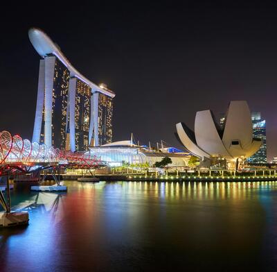Marina Bay Sands, Singapore, by night