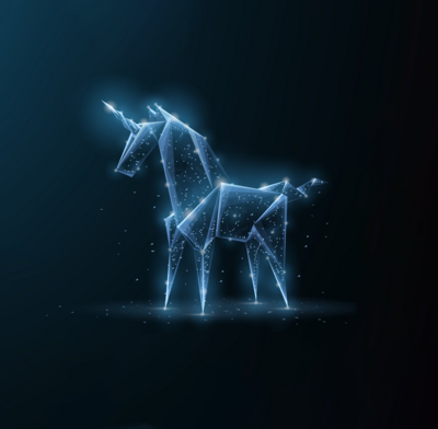 Glowing unicorn onchain
