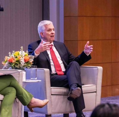 Federal Reserve Governor Christopher Waller speaks at an event